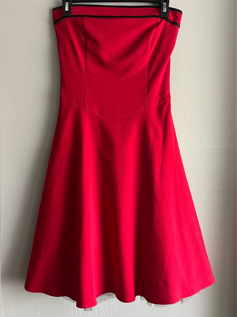 Ruby Rox Red Strapless Fit-and-Flare Tulle Dress